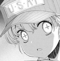 ファス子。レアアイテムの出現を探知する能力を持つ少女。元の世界での記憶をほとんど失い、自分の名前すら忘れて逃げ回る日々を送っていたが、エリカと出会ってアメリカ空軍（U.S.A.F.）の帽子にちなんだ名前を付けてくれた彼女に信頼を寄せる。