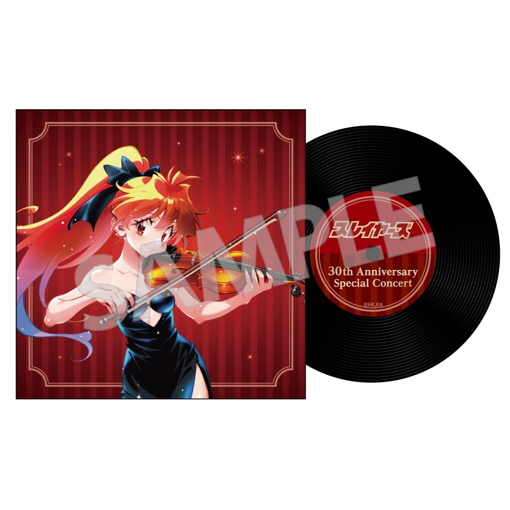 「レコード風コースター」