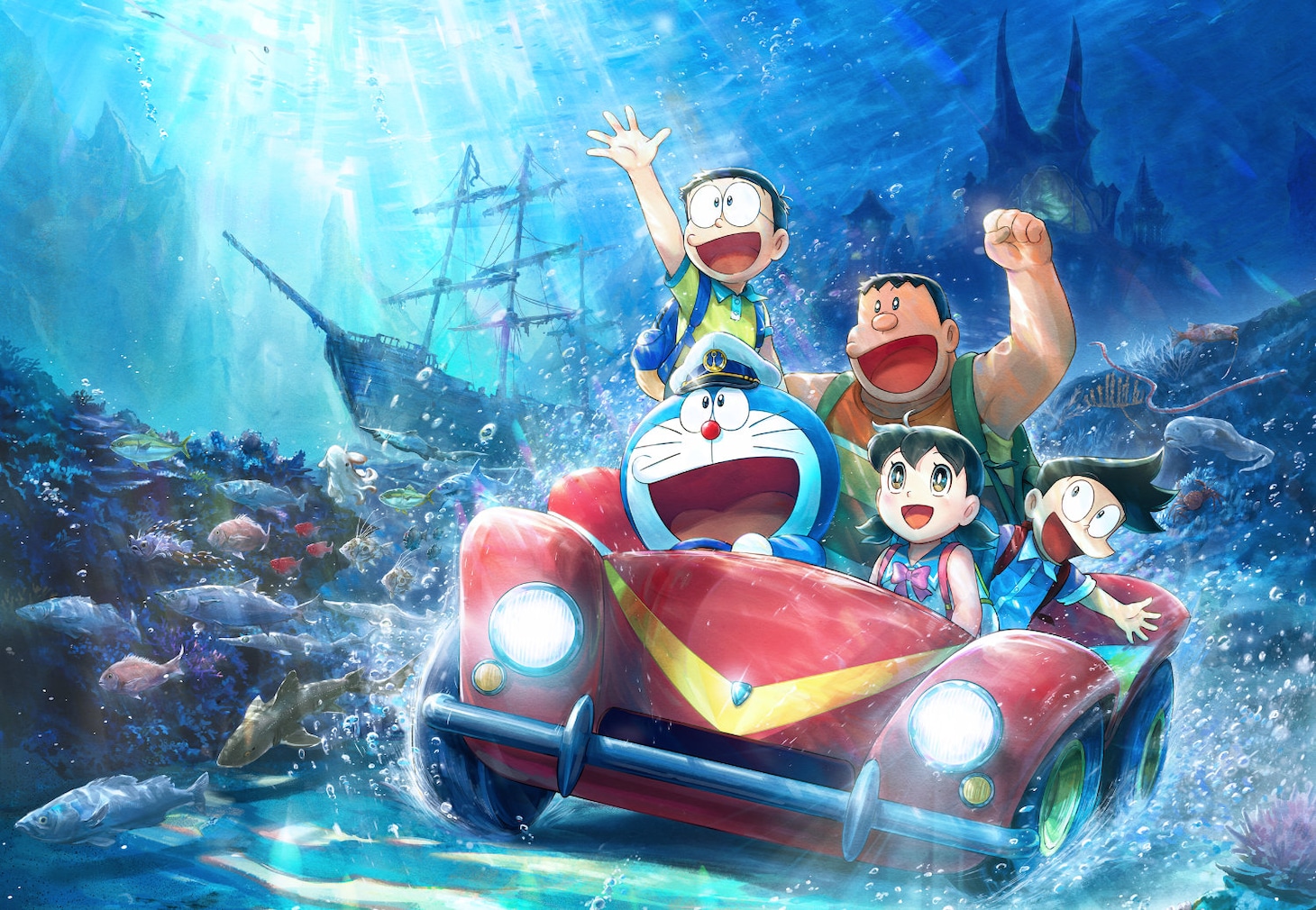 「映画ドラえもん 新 のび太の海底鬼岩城」メインカット (c)藤子プロ・小学館・テレビ朝日・シンエイ・ADK 2026