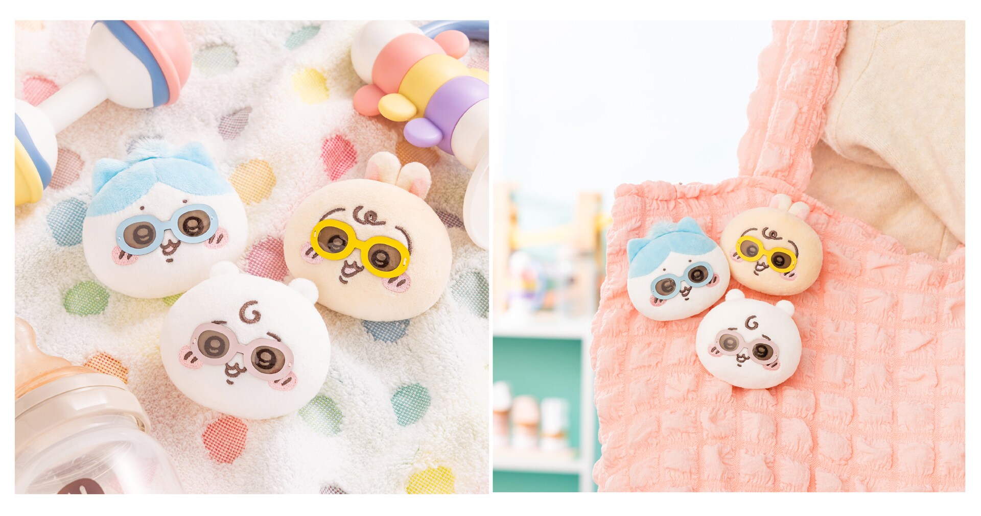 Chiikawa Baby」より「ぬいぐるみおかおバッジセット」 [画像