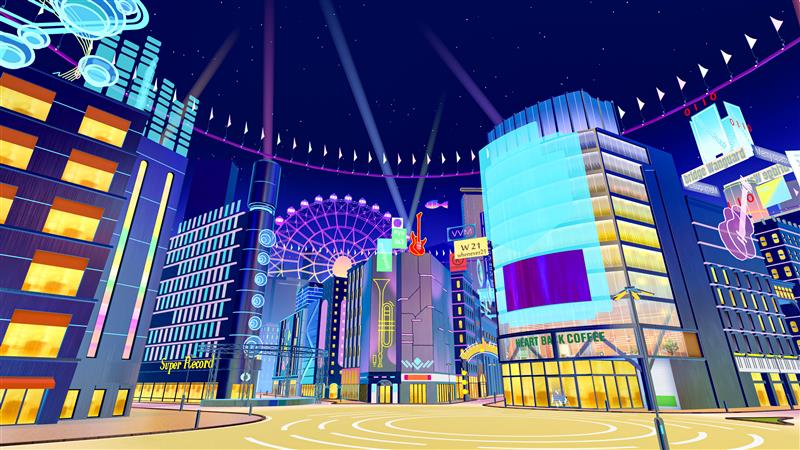 「Virtual Sanrio Puroland」大型アップデートで登場する「SHOW BY ROCK!! WORLD」イメージ