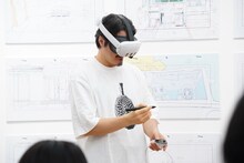 押山清高監督による3Dライブドローイングの様子