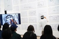 押山清高監督による3Dライブドローイングの様子