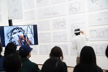 押山清高監督による3Dライブドローイングの様子