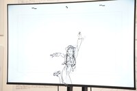 押山清高監督による3Dライブドローイングの様子