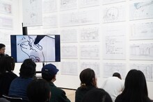 押山清高監督による3Dライブドローイングの様子