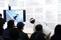 押山清高監督による3Dライブドローイングの様子