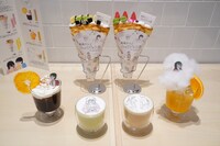 カフェで提供されるコラボメニュー