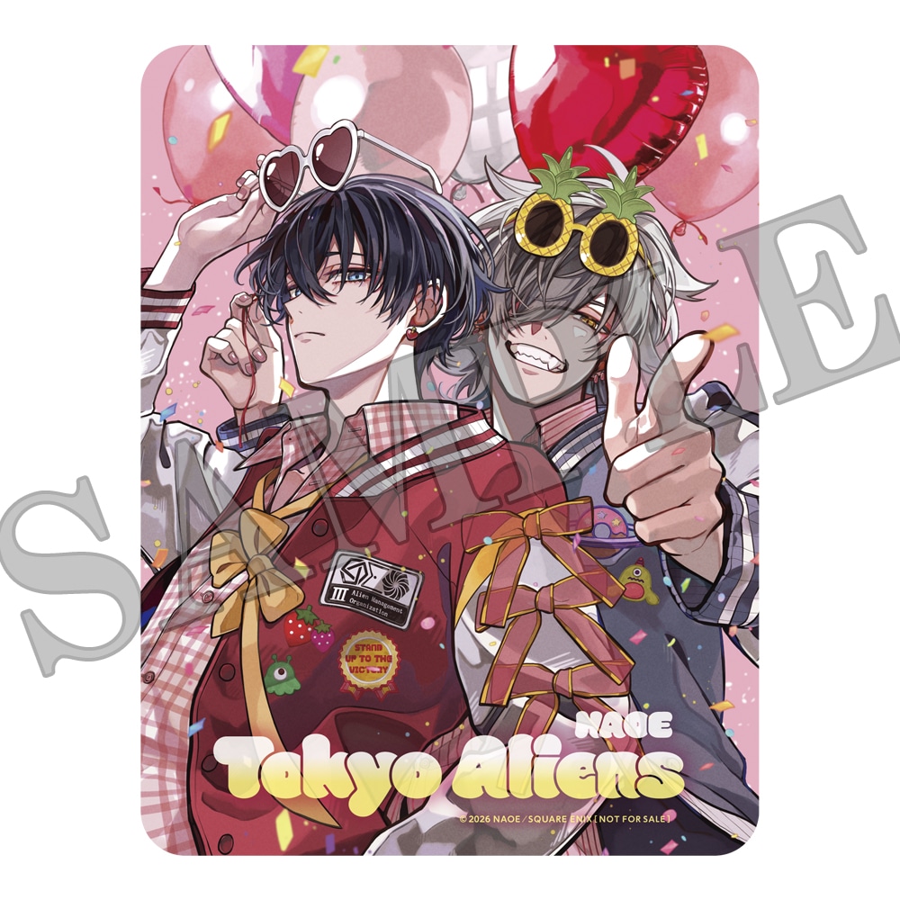 付録の「東京エイリアンズ」クリアしおり (c)NAOE/SQUARE ENIX