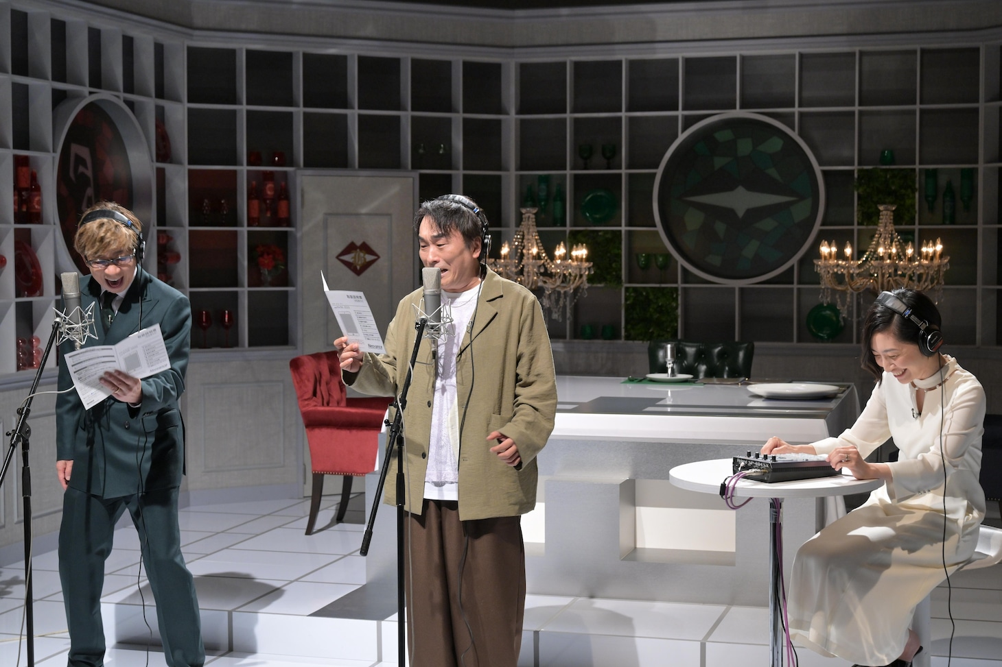 「ビストロボイス 関智一 × 山寺宏一 × 坂本真綾」より。左から山寺宏一、関智一、坂本真綾