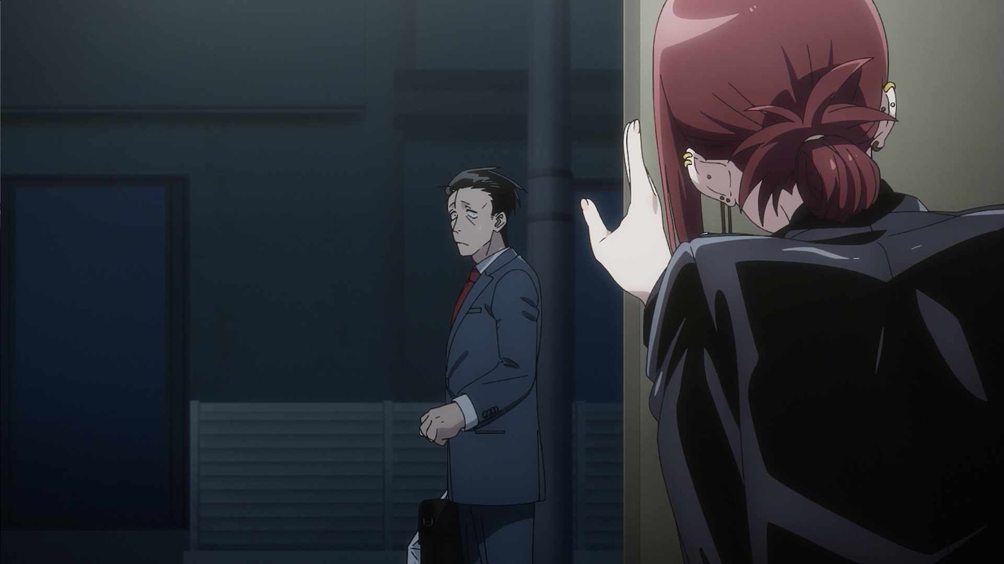 TVアニメ「スーパーの裏でヤニ吸うふたり」ティザーPVカット (c)地主／SQUARE ENIX・「ヤニすう」製作委員会