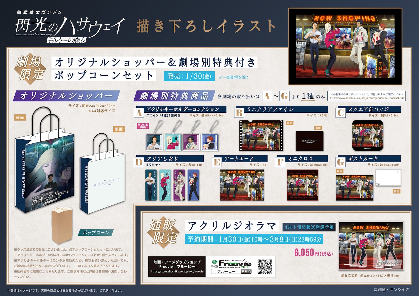 「機動戦士ガンダム 閃光のハサウェイ キルケーの魔女」描き下ろしイラスト使用商品