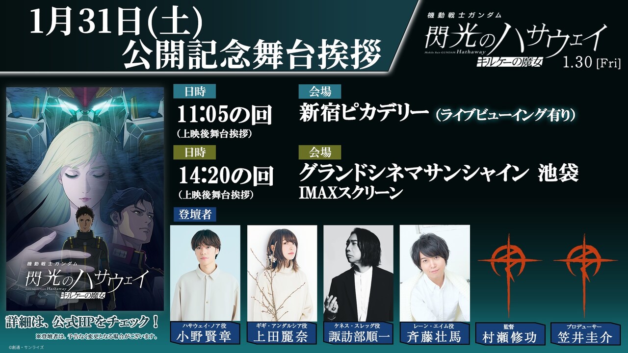 機動戦士ガンダム 閃光のハサウェイ キルケーの魔女」IMAX版入場者