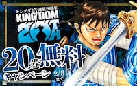 「キングダム」電子版20巻無料キャンペーン告知画像 (c)原泰久／集英社