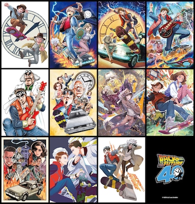 上段左から稲田浩司、桂正和、許斐剛、萩原一至のイラスト、中段左から宮下あきら、森田まさのり、風間雷太、さいとうなおきのイラスト、下段左からタケウチリョースケ、冨士原良、lackのイラスト