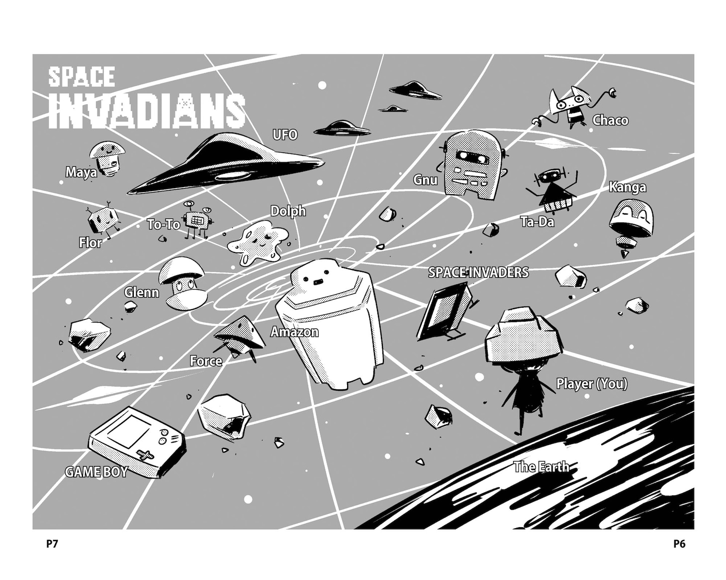 「ゲームブック スペースインベーディアン」より