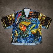 「＜BRAIN DEAD＞Brain Dead x Ghost In The Shell Fuchikoma Button Up」