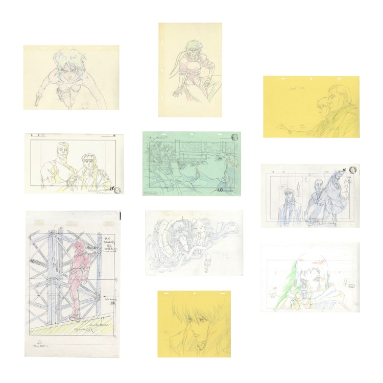 12/7はめつの王国複製原画セット 複製原画セット - 「攻殻機動隊展」新グッズに磁器のタチコマやG-SHOCK