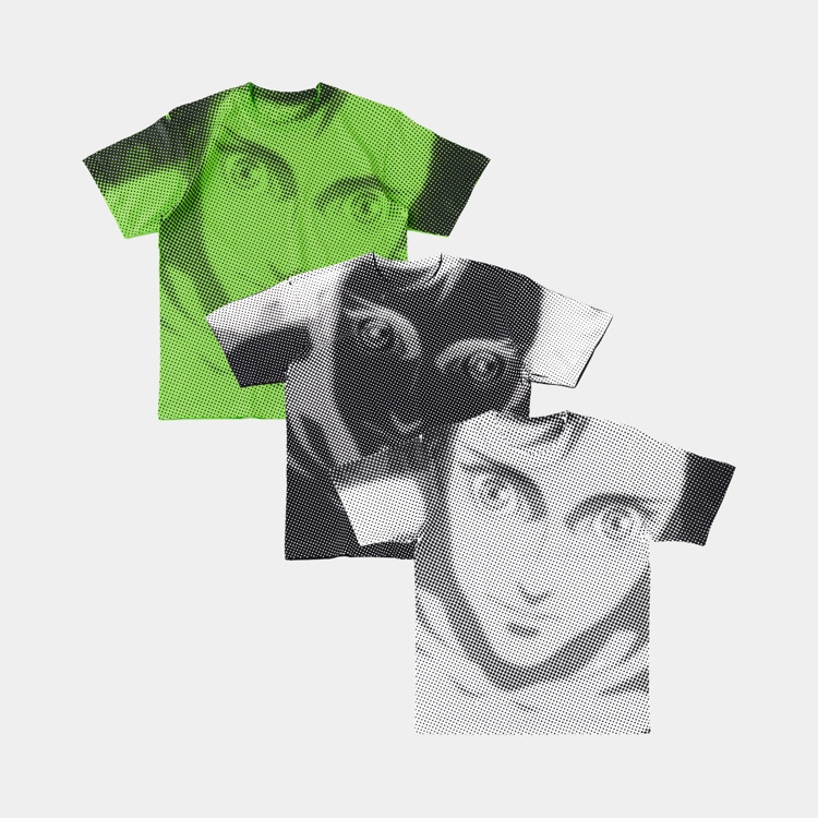 「＜th＞PIXEL OVERPRINT TEE MOTOKO」