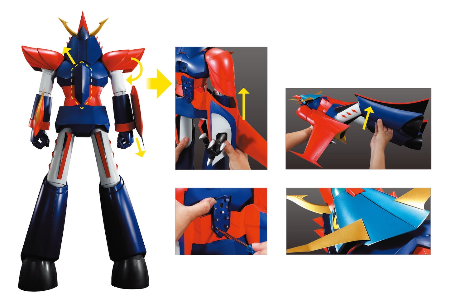 組み上がったライディーンのイメージ