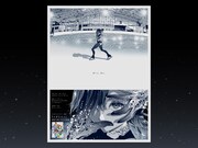 「メダリスト」14巻発売記念の新聞広告（岡崎いるか）