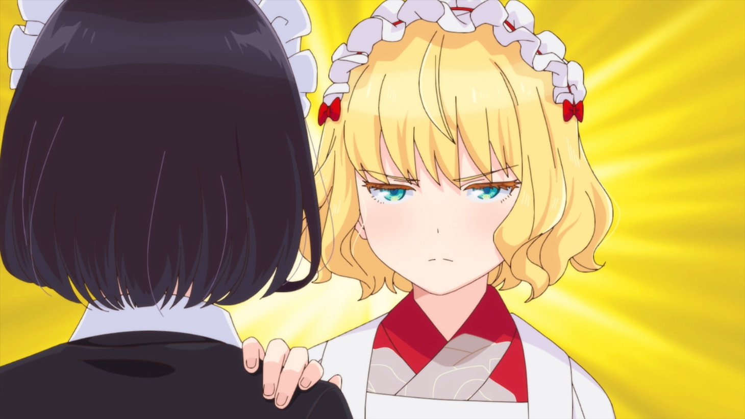 TVアニメ「メイドさんは食べるだけ」PV第1弾より (c)前屋進・講談社／食べるだけを見てるだけの製作委員会