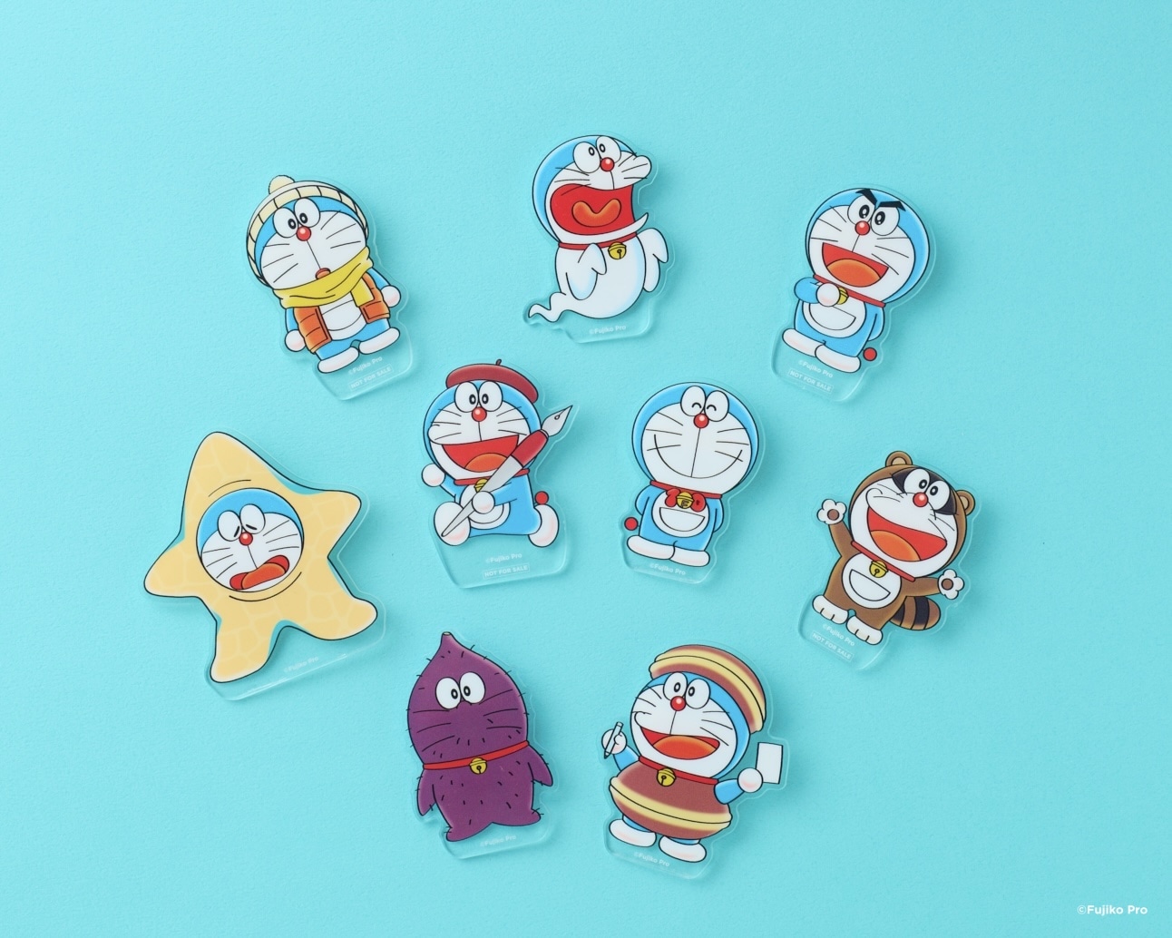 入場特典の非売品アクリルバッジのラインナップ