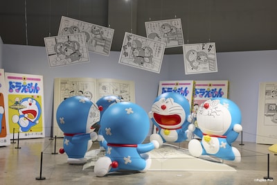 「100%ドラえもん まんがワールド展示」内に登場する「てんとう虫コミックスの世界」のイメージ