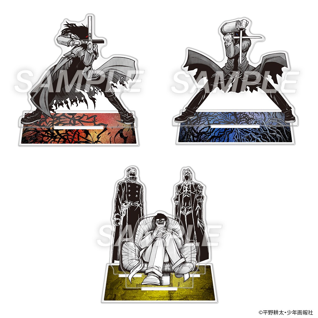 平野耕太☆大博覧會 HELLSING アクリルスタンド」と「平野耕太☆大博覧