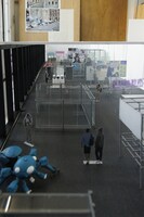 展示会場の建築模型 撮影：広瀬達郎（新潮社写真部）