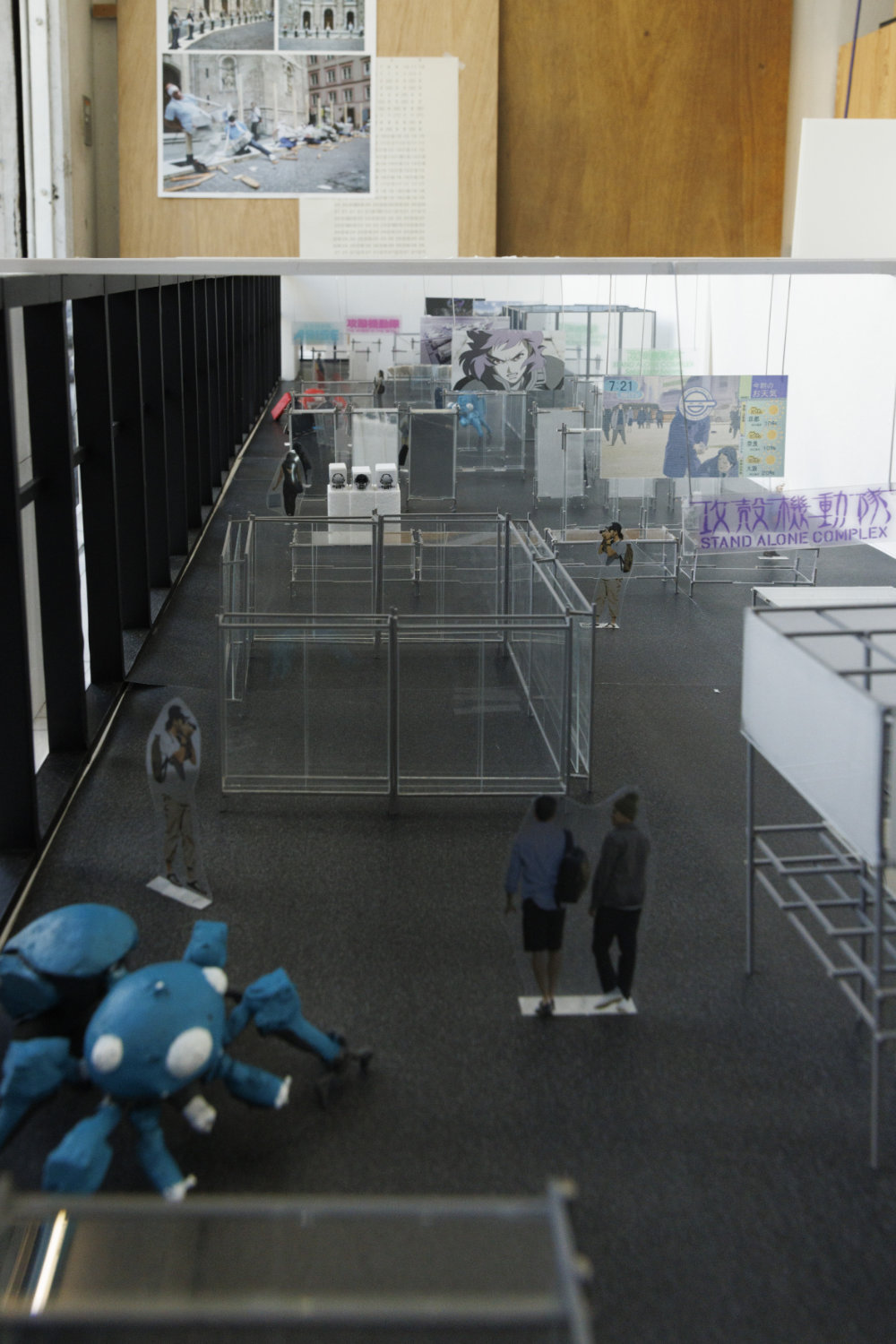 展示会場の建築模型 撮影：広瀬達郎（新潮社写真部）