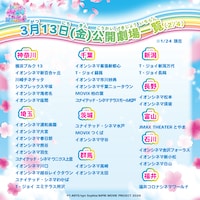 「映画ひみつのアイプリ まんかいバズリウムライブ！」上映館