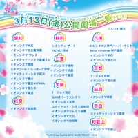 「映画ひみつのアイプリ まんかいバズリウムライブ！」上映館