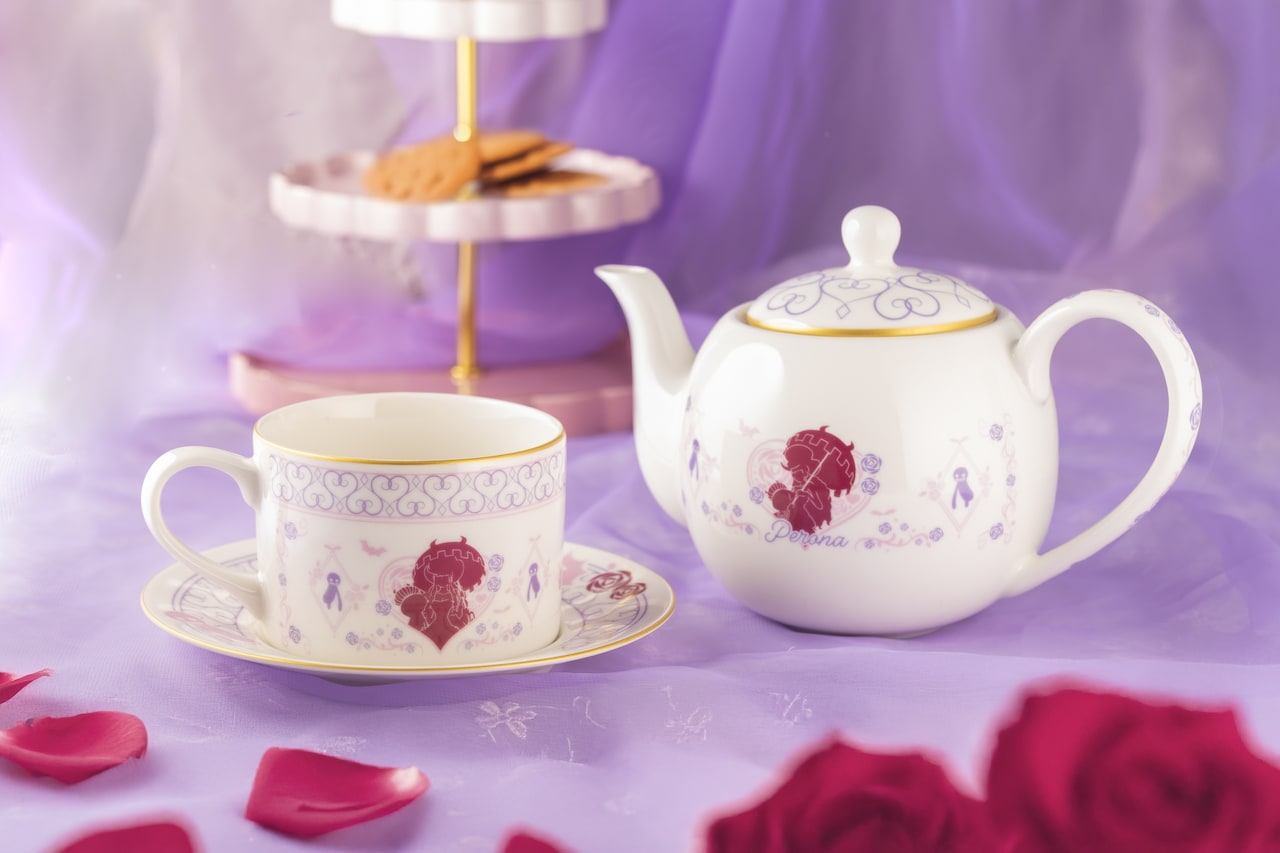 「ONE PIECE」ペローナの食器で優雅なティータイム、カップセットとポットが登場