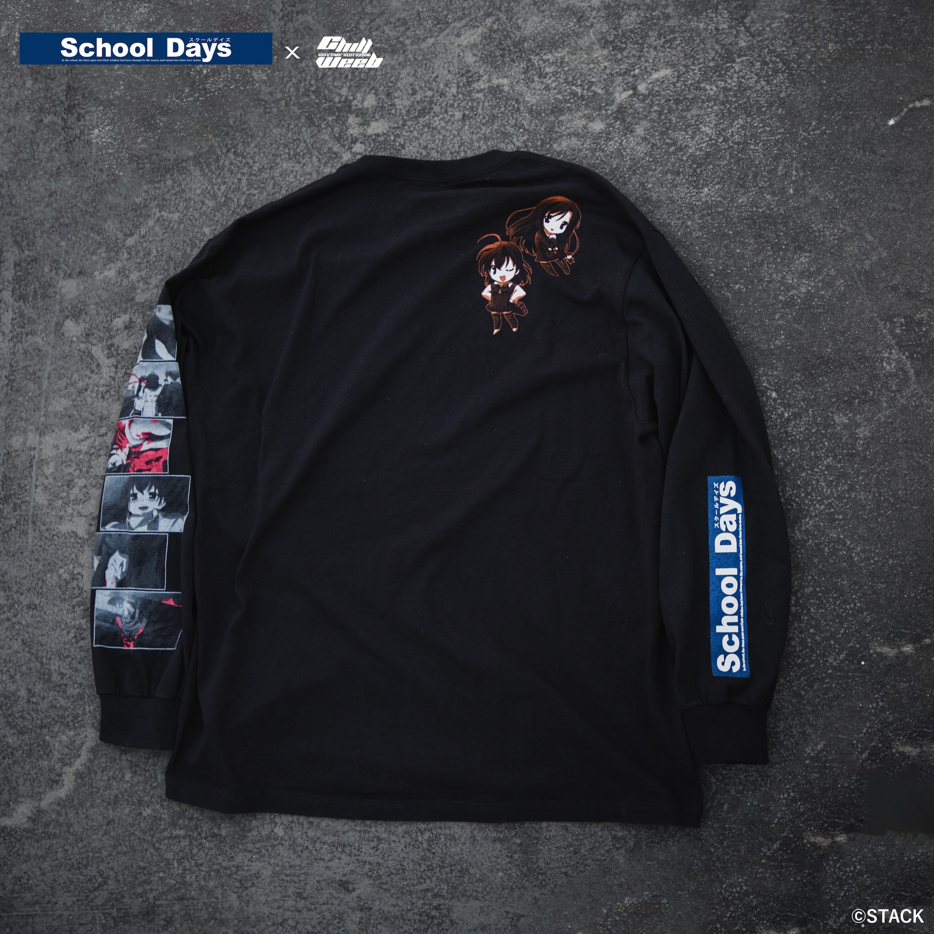 School Days」バッドエンド詰め込んだロンTなど発売、着用イメージは