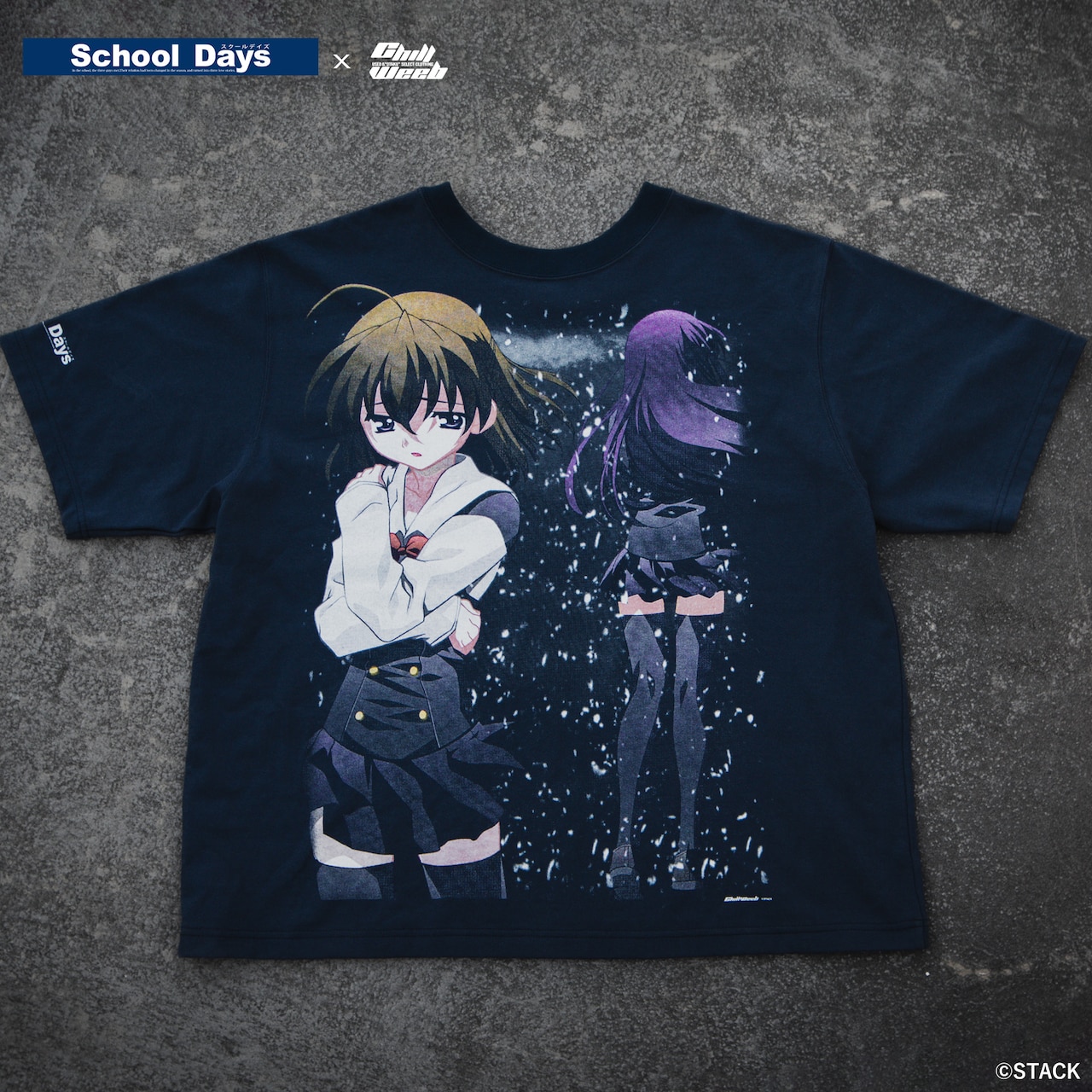 School Days」バッドエンド詰め込んだロンTなど発売、着用イメージは
