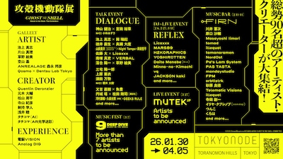 特別イベントの出演者一覧 (c)士郎正宗・講談社/攻殻機動隊展Ghost and the Shell製作委員会