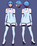 イリヤ・クブシノブがデザインしたオリジナル衣装のイメージ  (c)士郎正宗・講談社/攻殻機動隊展Ghost and the Shell製作委員会