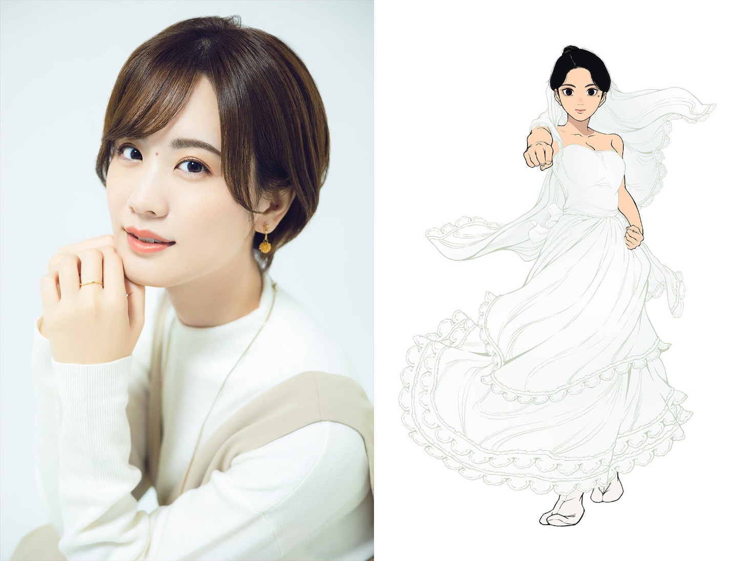 瀬戸麻沙美、東町小紀 (c)松木いっか／小学館／日本三國製作委員会