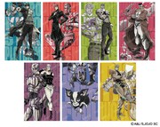 「ジョジョの奇妙な冒険コラボ限定トラベルステッカー付き おすすめ彩り5種盛り」に付属するステッカー