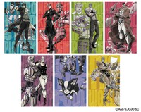 「ジョジョの奇妙な冒険コラボ限定トラベルステッカー付き おすすめ彩り5種盛り」に付属するステッカー