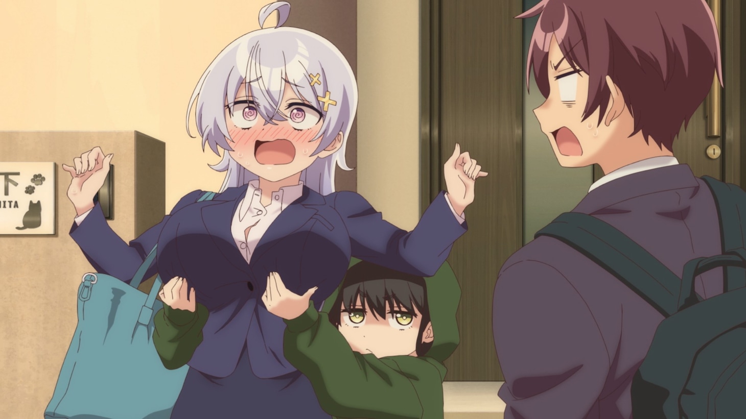 TVアニメ「よわよわ先生」ティザーPVより(c)福地カミオ・講談社／「よわよわ先生」製作委員会