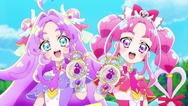 「名探偵プリキュア！」第1話、あんな＆みくるが結婚式場で花嫁のティアラを捜索