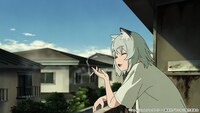 TVアニメ「ヤニねこ」ティザーPVより (c)にゃんにゃんファクトリー・講談社／ヤニねこ製作委員会