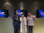 左から緑川光（ヒイロ・ユイ役）、関俊彦（デュオ・マックスウェル役）、折笠愛（カトル・ラバーバ・ウィナー役）