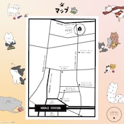 「ねこようかい」連載10周年原画展の会場LOCAL GALLERY・BOOKSの地図