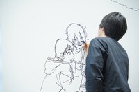 押山監督のライブドローイングの様子