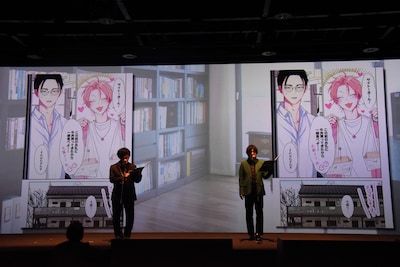 生アテレコの様子