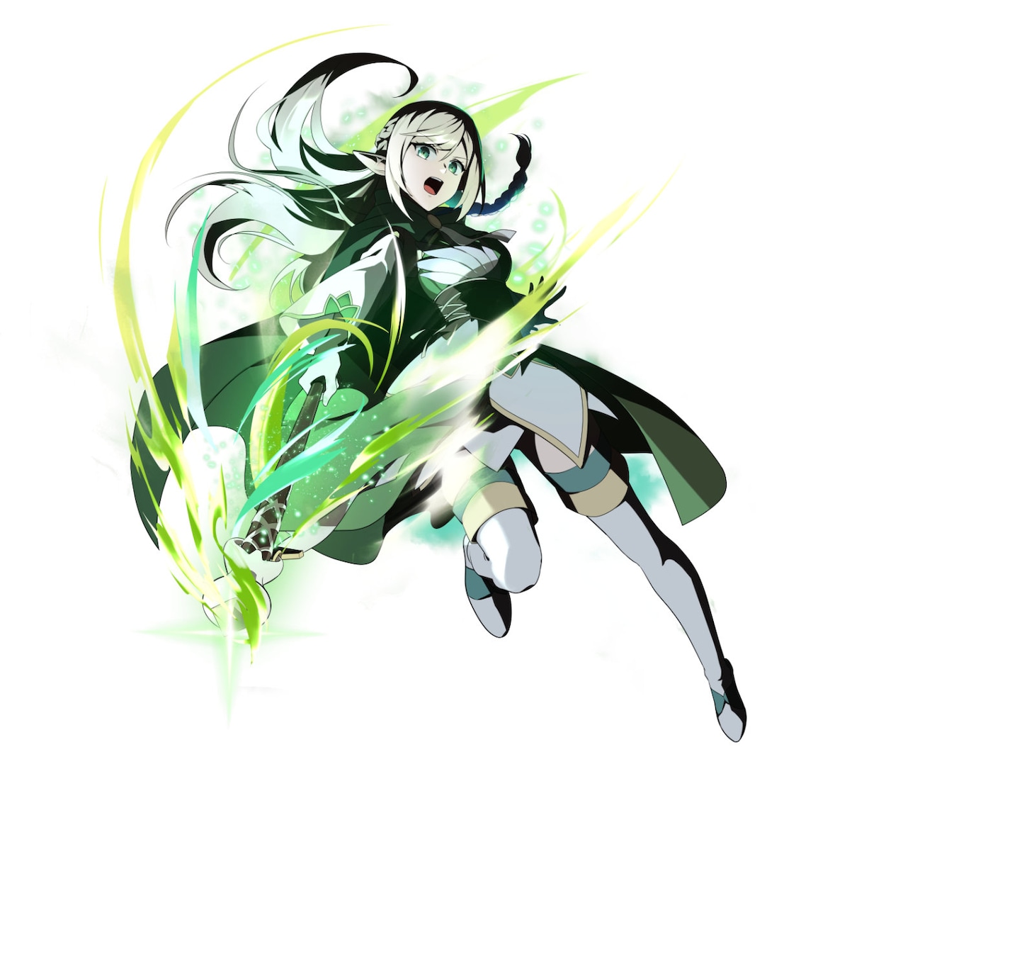 エリシア (c)錬金王・かわく・フーモア/LINE Digital Frontier/「魔物喰らいの冒険者～俺だけ魔物を喰らって強くなる～」製作委員会