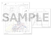 入場者プレゼント第1弾に用意された「原画イラストシート3枚セット」